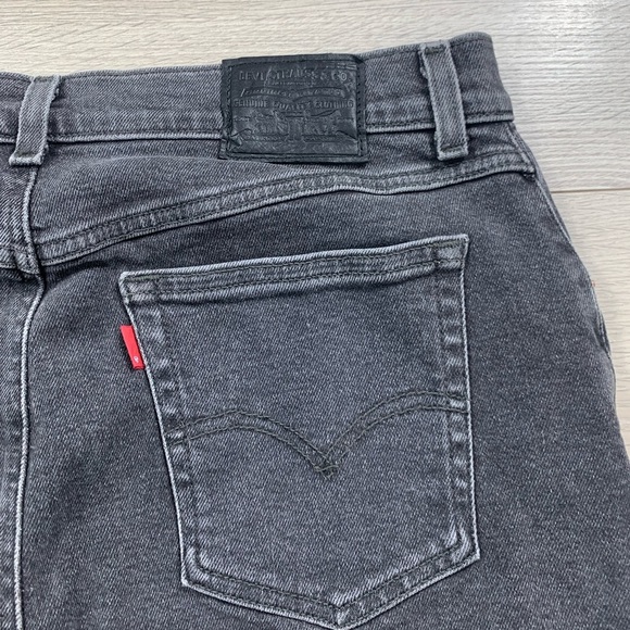 Levi’s Faded Black Midi Denim Skirt - Picture 4 of 12